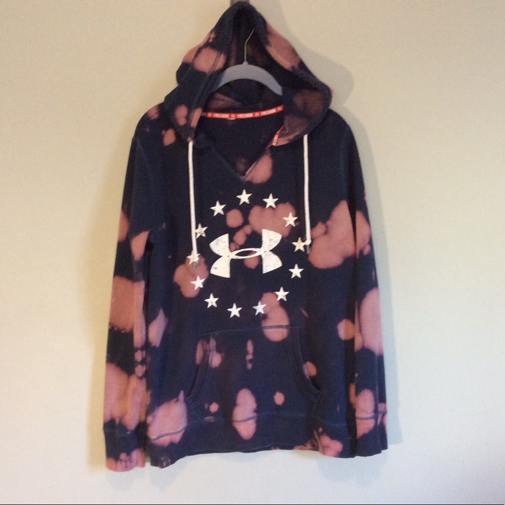 Custom tie dye Under Armour Hoodie